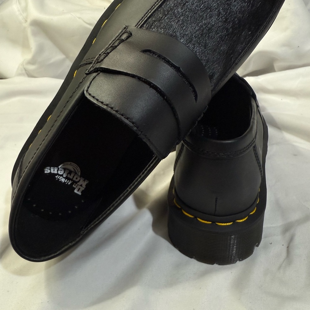 Dr Martens Unisex PENTON BEX SQUARE TOE HAIR-ON & LEATHER LOAFERS W/Size7 M/S 6 - Picture 6 of 7